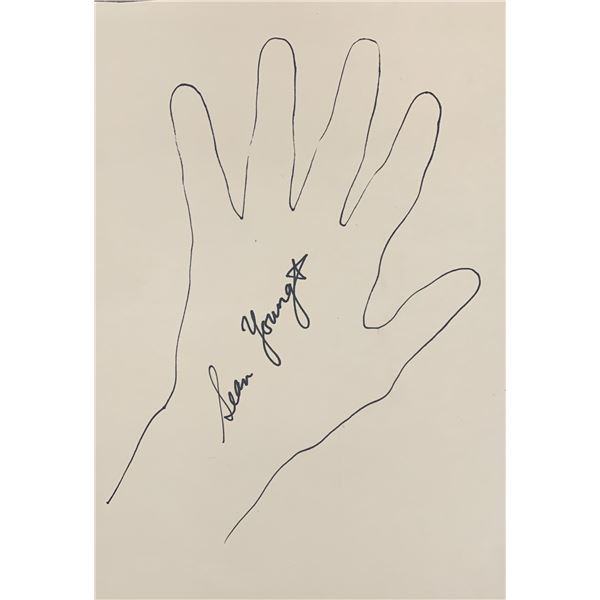 Sean Young signed sketch