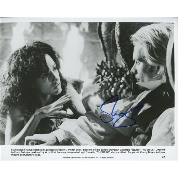 Sting signed Frankenstein movie photo