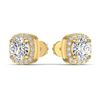 Image 1 : Gold & Lab  Diamond 4.50 Cts Ear Studs