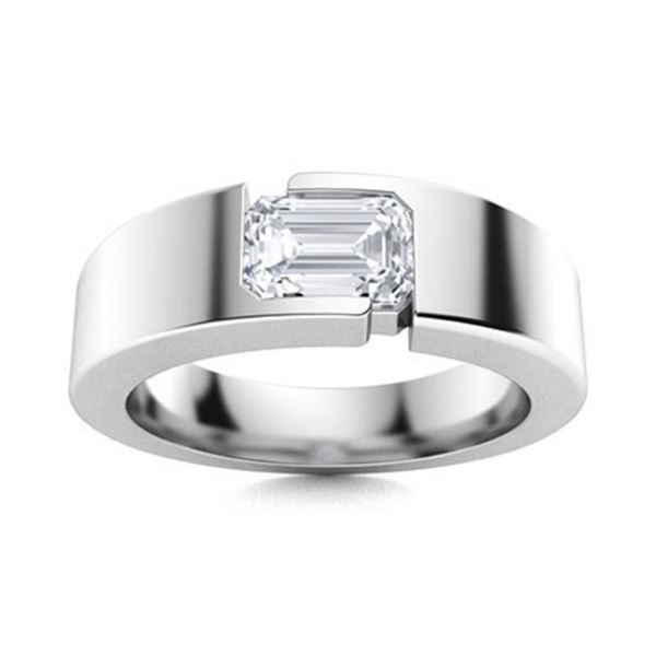 Gold & White  Diamond 2 Cts Ring - E/VVS