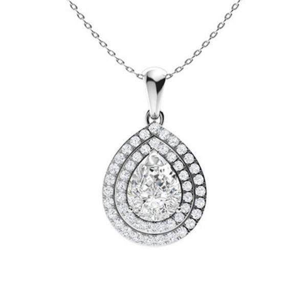 Gold & White Diamonds 2.50 Cts Necklace - E/VVS