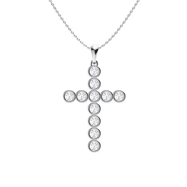 Gold & White Diamonds 2 Cts Necklace - E/VVS
