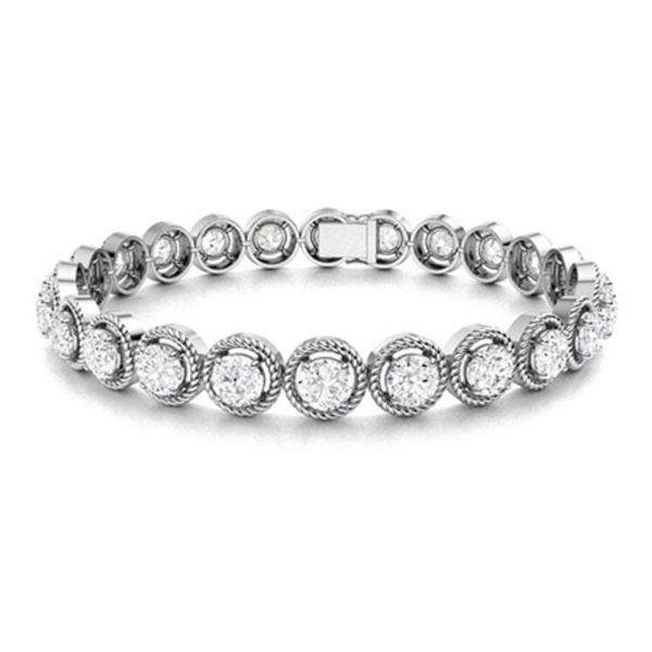 Gold & White Diamonds 11.22 Cts Bracelet