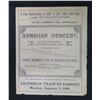Image 1 : Hawaiian Concert Program 4 Pages Dated January 1899, 7.5" x 9"
