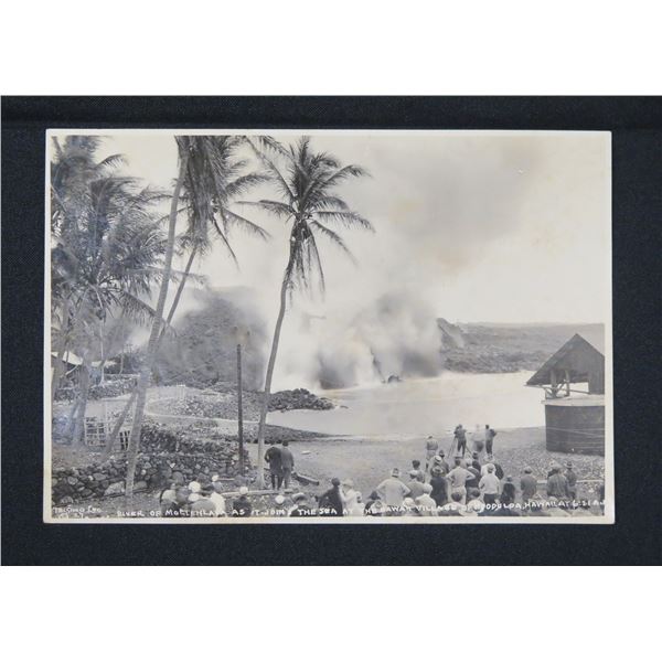 Original Photo of Volcanic Eruption Near Hoopuloa Village 7" x 4.5"