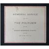 Image 1 : Order of Service for Theodore Richard at Bishop Memorial Chapel Dated December 1900, 6" x 5"