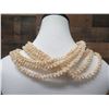 Image 7 : Niihau Shell Lei Kapona Triple Strand 58" Pikake Style w/ COA