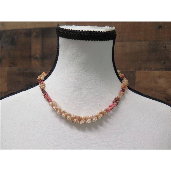Niihau Shell Lei Kapona Single Strand Momi 17" Pikake Style w/ COA
