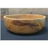 Image 1 : Vintage Wooden Calabash Bowl 11"Dia, 4"H