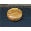 Image 10 : Vintage Wooden Presentation Calabash Bowl w/ Enameled Hawaiian Coat of Arms 11.5" Dia, 5"H