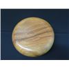 Image 8 : Vintage Wooden Presentation Calabash Bowl w/ Enameled Hawaiian Coat of Arms 11.5" Dia, 5"H