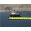 Image 13 : Monarchy Era Wooden Footed Umeke Bowl w/ Lid & Decorative Turning, Circa 1865  7.5" Dia, 4.5"H