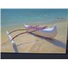 Image 2 : Outrigger Canoe w/ Mokulua Islands Oil on Canvas by Artist Binjim Zhen, School of Daniel Kim Hawaii,