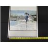 Image 12 : Alone Original Oil Painting by Hiroshi Tagami 1975, Framed 13" x 16"