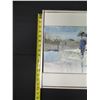 Image 13 : Alone Original Oil Painting by Hiroshi Tagami 1975, Framed 13" x 16"