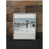 Image 2 : Alone Original Oil Painting by Hiroshi Tagami 1975, Framed 13" x 16"