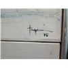 Image 7 : Alone Original Oil Painting by Hiroshi Tagami 1975, Framed 13" x 16"