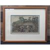 Image 1 : Original 18th Century Hand-Painted Print by Webber of Dance in Otaheite (Tahiti), Koa Framed 22" x 1