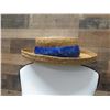 Image 2 : Hand-Sewn Hawaiian Feather Hatband Lei Circa 1935, Blue 28"x2"W (Hat Not Included)