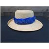 Image 5 : Hand-Sewn Hawaiian Feather Hatband Lei Circa 1935, Blue 28"x2"W (Hat Not Included)