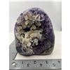 Image 1 : 4.5 X 4.1 INCH  AMETHYST CRYSTAL GEODE RETAIL $600