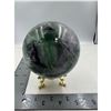 Image 4 : 91 MM GREEN PURPLE FLOURITE SPHERE