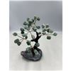 Image 1 : 5 X 5 INCH  GREEN AVENTURINE WITH AMETHYST BASE BOSAI TREE