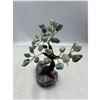 Image 3 : 5 X 5 INCH  GREEN AVENTURINE WITH AMETHYST BASE BOSAI TREE