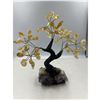 Image 1 : 8 x 7 INCH CITRINE  ( HEATED AMETHYST ) WITH AMETHYST BASE BONSAI CRYSTAL TREE HANDMADE
