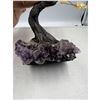 Image 6 : 8 x 7 INCH CITRINE  ( HEATED AMETHYST ) WITH AMETHYST BASE BONSAI CRYSTAL TREE HANDMADE