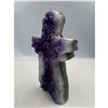 Image 3 : 5 X 2.9 INCH  AMETHYST ANGEL CARVING STATUE HANDMADE