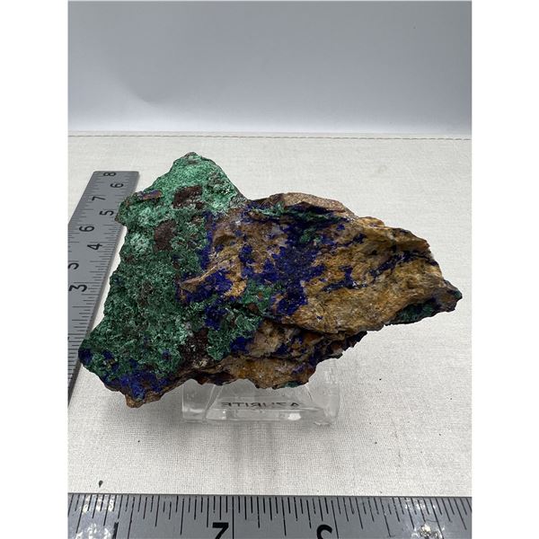 4 INCH  BLUE GREEN AZURITE SPECIMEN