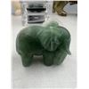 Image 2 : 2.1 INCH  GREEN AVENTURINE ELEPHANT CARVING