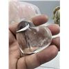 Image 3 : 2.45 INCH  CLEAR QUARTZ HEART INCULSION