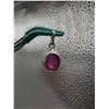 Image 2 : 6.30  CT NATURAL RUBY SILVER PENDANT OVAL CUT CERTIFICATION