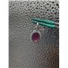 Image 4 : 6.30  CT NATURAL RUBY SILVER PENDANT OVAL CUT CERTIFICATION