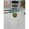 Image 1 : 5.40 CT NATURAL YELLOW SAPPHIRE  SILVER PENDANT OVAL CUT CERTIFICATION