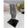 Image 2 : 3.9 INCH  AMETHYST CLUSTER ON STAND