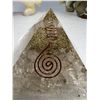 Image 4 : 2.9 INCH  CLEAR QUARTZ  ORGONITE  WITH COPPER PYRAMID