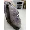 Image 6 : 2.7 X 2.9 INCH NATURAL DOUBLE FORMATION  AMETHYST GEODE POLISHED