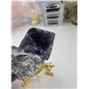 Image 6 : 2.1 INCH PURPLE CALCITE WITH FLUORITE SPECIMEN