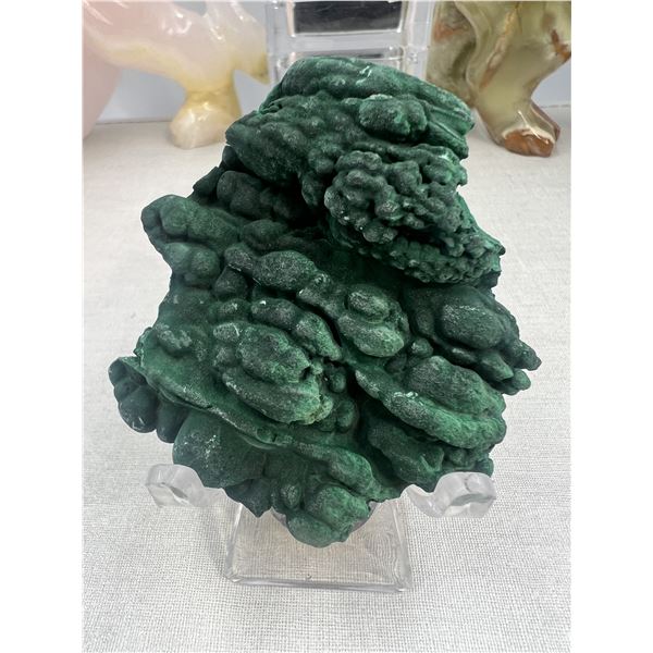 2.5 INCH VELVET  BUBBLE MALACHITE SPECIMEN