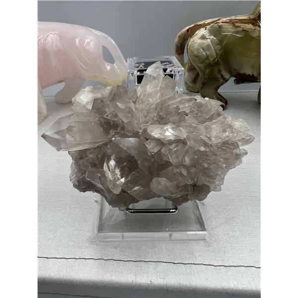 4.4 X 2.8 INCH  LUMERIAN SMOKY QUARTZ