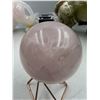 Image 4 : 2.2 INCH  57.9 MM  ROSE QUARTZ SPHERE