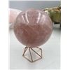 Image 2 : 3.2 INCH  81.7 MM  ROSE QUARTZ SPHERE