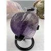 Image 6 : 2.2 INCH AMETHYST CRYSTAL HEART { HIGH GRADE )