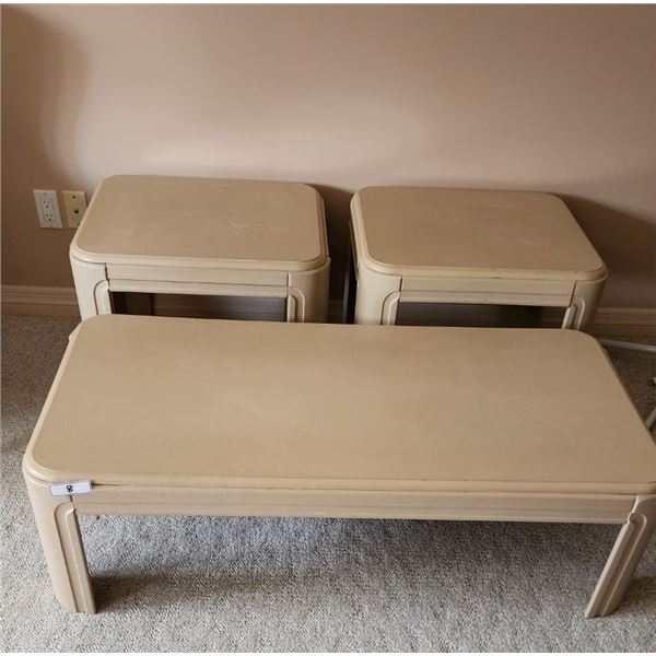 Coffee Table & 2 End Tables
