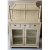 Image 1 : Broyhill Hutch with Felt Lined Drawers, Nickel Pulls, Glass Cabinets