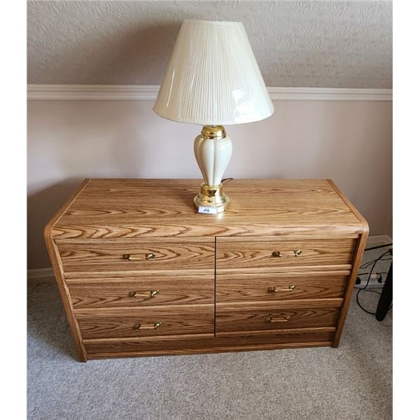 6 Drawer Dresser & Lamp
