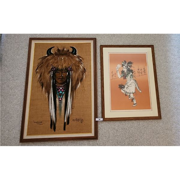 Corn Dancer by Paul Joseph & Medicine Man by Gerda Christoffersen